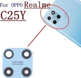 Resim OPPO REALME C25Y Arka Kamera Camı Lens Yapışkanlı 