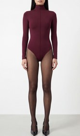 Resim NENSI BOĞAZLI BORDO BODYSUIT - L 