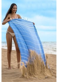 Resim Sultan Peştemal Havlu 100 Pamuklu Deniz Plaj Banyo Peştemali 100x180 Cm Çok Renkli 