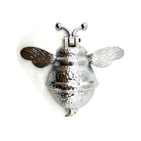 Resim Aesco Eco Lounge Antika Tarz Dekoratif Pirinç Arı Kapı Tokmağı, Taktak - Büyük, 163X150MM, Nikel 