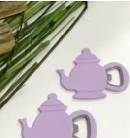 Resim Demlik Şeklinde Mıknatıslı Dekoratif Açacak Lila 