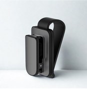 Resim Polham Premium Mandallı Klipsli Araç İçi Gözlük Tutucu, Güneşlik Uyumlu Çerçeve Korumalı Süngerli Tutucu 