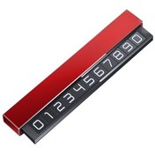 Resim Metal Araba Geçici Park Levhası Cep Telefonu Plaka Yaratıcı Işıklı Geçici Park Plakası Yurt Dışından 