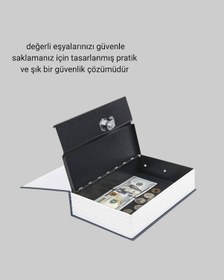 Resim Gld-spt- Gizli Kitap Kasa Metal Gövdeli, Anahtarlı 