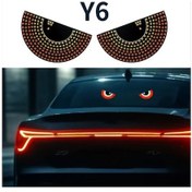 Resim Dashanshop 2 Adet Led Şeytan Gözü Aydınlatma, Pikap Kamyonet, Usb Güç, Kırmızı Beyaz Yarım Daire-y6 