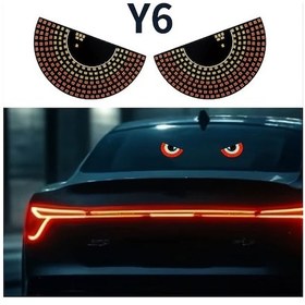Resim Dashanshop 2 Adet Led Şeytan Gözü Aydınlatma, Pikap Kamyonet, Usb Güç, Kırmızı Beyaz Yarım Daire-y6 
