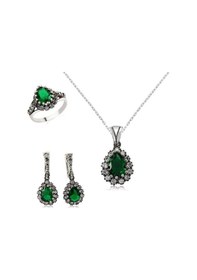 Resim Gümüş Hürrem Sultan Bayan Set Sl2308 Gümüş 