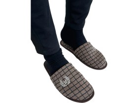 Resim Kışlık Erkek Ev Terliği KAHVERENGİ 