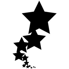 Resim Yıldızlar Seti Yapışkan Arma Araç&motor&dekor 10 X 15 Cm 