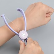 Resim 1/set Kadınlar için Mini Yüz Tüyü Giderici, Bahar İplik Giderme Cihazı, Yanaklar ve Kaşlar için Manuel Makyaj Güzellik Aracı 