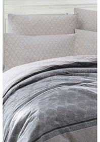 Resim Enlora Home Baskılı Pike Takımı Çift Kişilik Creative Gri 