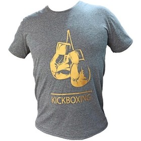 Resim Kogam Leon Gloves Kickboxing Tişört Gri 