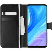 Resim Huawei Y9s Kılıf Delux Leather Wallet Siyah Microsonic