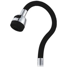 Resim Mucit Home Siyah Renkli Oynar Başlıklı Tasarruflu Silikon Musluk Başlığı Kubar Siyah 