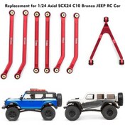 Resim Pazly Yüksek Seti Scx24 Şasi Performanslı Kırmızı İçin Geeroyoo Bağlantı Axial Alüminyum 1/24 - Uo 