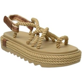Resim Bohonomad Ibiza Mid Platform Kadın Bej Sandalet Ibz0012-mp 