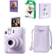 Resim Fujifilm Instax Mini 12 Fotoğraf Makinesi-10lu Film-Büzgülü Kılıf-64lü Albüm ve Mıknatıslı Çerçeve Seti 2 