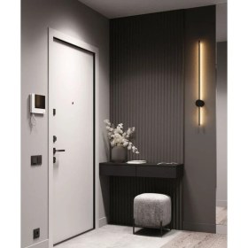 Resim Şık Siyah Uzun LED Duvar Aplikası 50 cm Gün Işığı 3000K 10W 