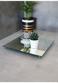 Resim Decorita Kare Ayna Söz-Nişan Sunum Tepsisi 