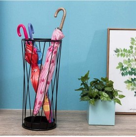 Resim Safir Siyah Metal Şemsiyelik 