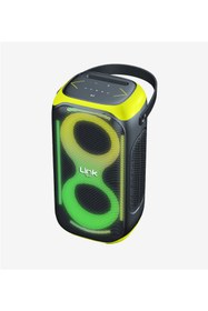 Resim Linktech M404 RGB Işıklı Ayaklı Mikrofonlu 50W Bluetooth Hoparlör 