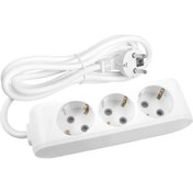 Resim VİKO Multi-let Üçlü Priz Topraklı Kablolu Çocuk Korumalı - 5 Metre (5 MT) 90113305 