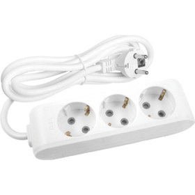 Resim VİKO Multi-let Üçlü Priz Topraklı Kablolu Çocuk Korumalı - 5 Metre (5 MT) 90113305 