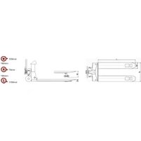 Resim Tem Teb Yazıcılı Tartım Transpalet Baskülü 2000 kg x 1 gr 