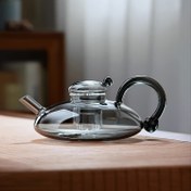 Resim 1 adet Isıya Dayanıklı Cam Kahve Potu Entegre Filtreli - 23.67oz, Çay Demlemek & Kahve Paylaşmak İçin Mükemmel 