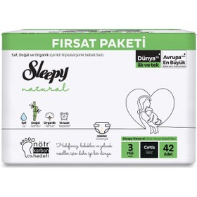 Resim Sleepy Natural Fırsat Paketi Bebek Bezi 3 Midi Numara 42 Adet - Standart / Standart 