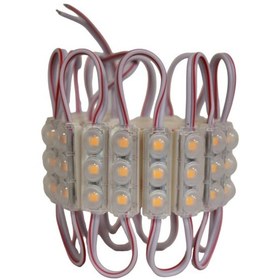 Resim 12 Volt 0,48 Watt 3'lü Mercekli Mini Modül Led Sarı Amber Dış Mekan Ip67 10 Adet 
