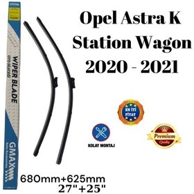 Resim Opel Astra K Sw Station Wagon 2020 2021 Uyumlu Ön Cam Muz Tipi Silecek Süpürgesi Seti 680/625mm 