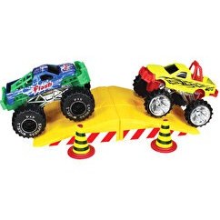 Resim Express Wheels Monster Truck 6'lı Set Yeşil Sarı 