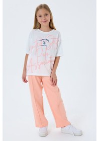 Resim U.s. Polo Assn. Kız Çocuk Turuncu Pijama Takım Turuncu 