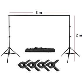 Resim Fon Standı (2x3 Metre) + 4 Adet Mandal 