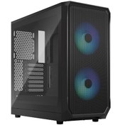 Resim Fractal Design Focus 2 FD-C-FOC2A-03 RGB Temperli Cam Oyuncu Bilgisayar Kasası Siyah 