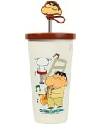 Resim Willowhaven Kahve Rengi Minimalist 316 Paslanmaz Çelik Termos Matara Sevimli Karakter Tasarımı 