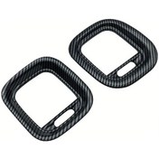 Resim Hightower Dodge Charger 2015-2024 Karbon Fiber Hava Çıkışı Çerçeve Kapağı İç Aksesuar 