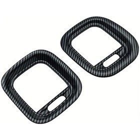 Resim Hightower Dodge Charger 2015-2024 Karbon Fiber Hava Çıkışı Çerçeve Kapağı İç Aksesuar 