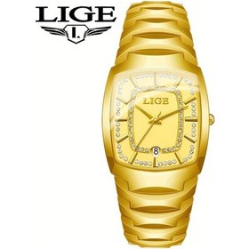 Resim Fochsia Lıge Kadınlar İçin Altın Kare Yüzlü Seramik Kronograf Analog&dijital Kadın Kol Saati Diğer 