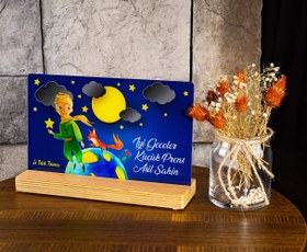 Resim Kişiye Özel Pleksi Renkli Tablo Küçük Prens Çocuk Doğum Günü Hediyesi Özel Hediye Paketli 