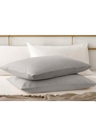 Resim 2 Adet Micro Yastık Kılıfı 50x70cm Gri 