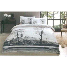 Resim Özdilek Wood Mor Çift Kişilik Nevresim Takımı Özdilek Nevresim Ta Mor 