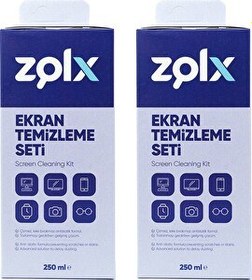 Resim Zolx 250 ML 2 Adet Ekran Temizleme Solüsyonu - Mikrofiber Bez 