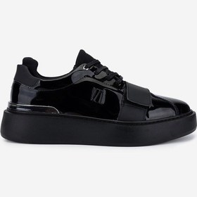 Resim Valmenti Erkek Hakiki Deri Siyah Rugan Sneakers & Spor Ayakkabı 352 23106 Erk Ayk Sk25-26 Sıyah Rgn Siyah 