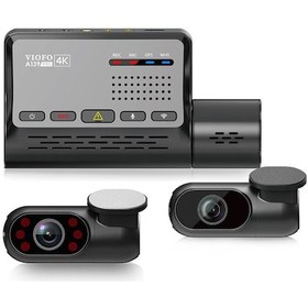 Resim Viofo A139 Pro 3 Kameralı Ön-arka-iç 4k Hdr 5ghz Wifi Gps'li Araç Kamerası 