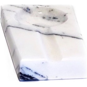 Resim Marble Patron. Damarlı Beyaz Mermer Puro Küllüğü 