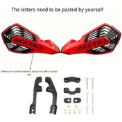 Resim Hightower Ktm Yamaha Honda Exc Crf İçin Kırmızı Siyah Evrensel Motosiklet El Koruyucu 360 Döner Kaymaz 