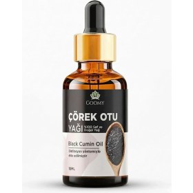 Resim Gommy Soğuk Sıkım Çörek Otu YAĞI%100 Doğal Bitkisel Uçucu Yağ Cumin Oil 10ML 
