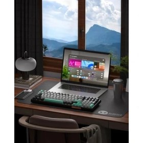 Resim Magegee SKY98 Mekanik Oyuncu Klavyesi,%96 Gasket Hot Swappable Kablolu Custom Creamy Klavye, 5 Katmanlı Ses Yalıtımı, Rgb Aydınlatmalı, Nkro - Windows/mac (Dark Elf, Blue Whale Switch) 